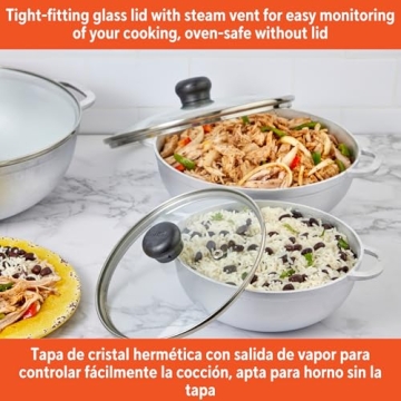 IMUSA 3pc Cast Aluminum Caldero Set for Versatile Cooking