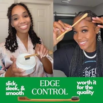 GranNaturals Eco-Friendly Edge Brush & Comb for Curly Hair