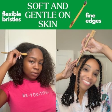 GranNaturals Eco-Friendly Edge Brush & Comb for Curly Hair