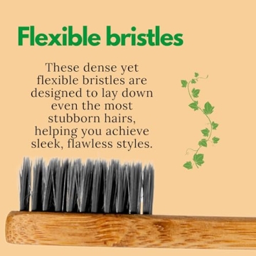 GranNaturals Eco-Friendly Edge Brush & Comb for Curly Hair