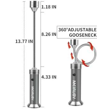 MEIRUBY Grill BBQ Stocking Stuffers for Men Adults, 2-Pack Magnetic Barbecue Grill Light: BBQ Grilli...