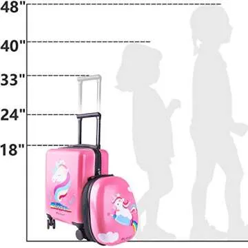 Unicorn Kids Luggage Set - Perfect for Little Travelers!