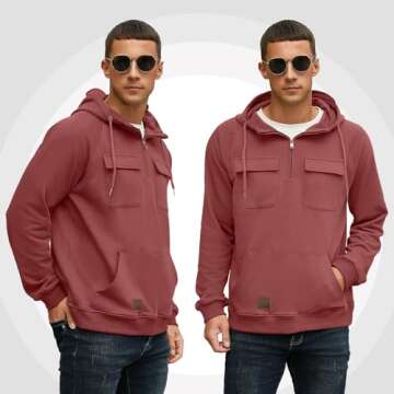 Lepunuo Men's Cargo Hoodies For Comfort and Style