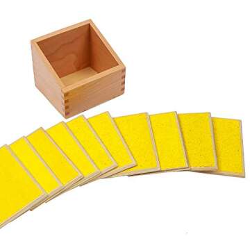 Adena Montessori Touch Tablets - Enhance Sensorial Education & Fine Motor Skills