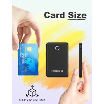 Ultra Slim 6000mAh Power Bank with Built-in Cables