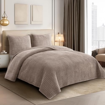 Luxurious SHALALA Velvet Quilt Set for All Seasons