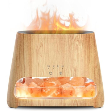 SALKING 2-in-1 Essential Oil Diffuser Himalayan Salt Lamp