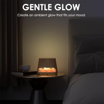 SALKING 2-in-1 Essential Oil Diffuser Himalayan Salt Lamp