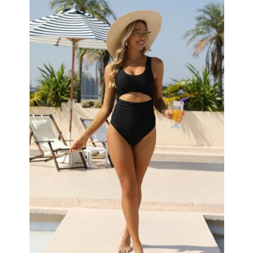 Stylish VIMPUNEC Tummy Control One Piece Swimsuit