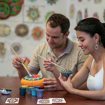 36 PCS Reusable Mandala Stencils for Painting Rocks Wood Canvas Fabric Glass Pottery Art Projects