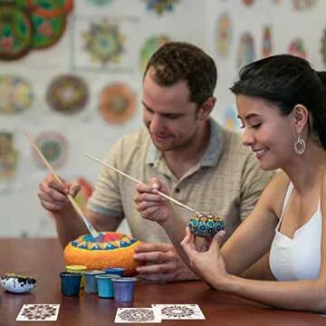 36 PCS Reusable Mandala Stencils for Painting Rocks Wood Canvas Fabric Glass Pottery Art Projects