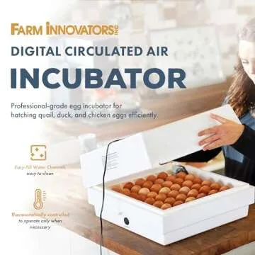Farm Innovators 41 Egg Digital Circulated Air Incubator w/Auto Turning & Humidity Control