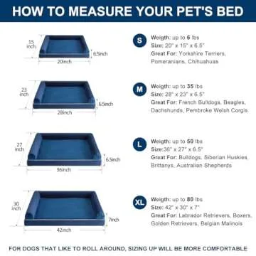 BFPETHOME Dog Beds for Large Dogs, Orthopedic Dog Bed for Medium Large Dogs,Big Waterproof Couch Dog Pet Bed with Removable Washable Cover