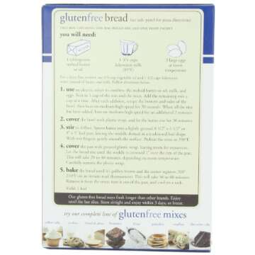 King Arthur Flour Bread Mix, Gluten Free, 18.25 Ounce (Pack of 3)