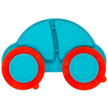 AUNEOS Toddler Plates - Fun and Safe Silicone Sectioned Plates