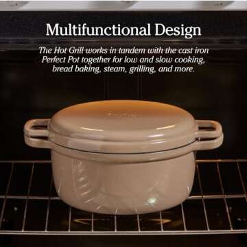 Our Place Cast Iron Hot Grill - Toxin-Free Indoor Searing