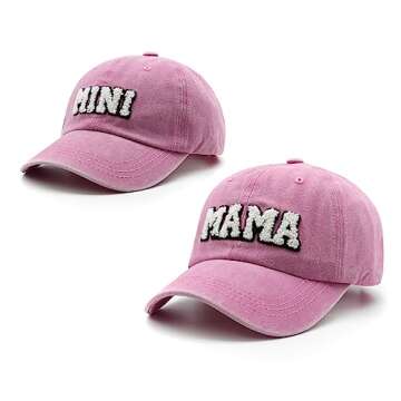 Waldeal Mama and Mini Hats, Mommy and Me Hat, Parent-Child Baseball Cap Set, Cute Matching Gift for ...