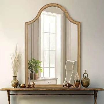Elegant WallBeyond Arched Wood Mirror - Versatile Home Decor