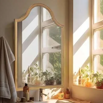 Elegant WallBeyond Arched Wood Mirror - Versatile Home Decor