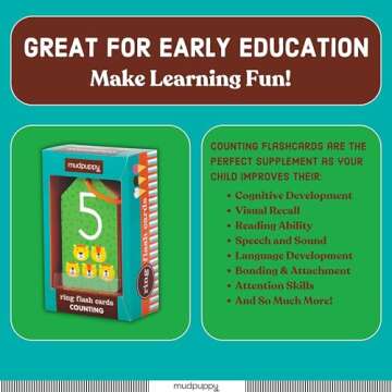 Mudpuppy Counting Flashcards for Children 3+ | Fun Learning Tool