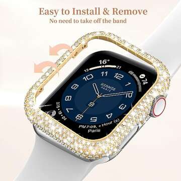 Mosonio Bling Case for Apple Watch 45mm - Stylish Protection