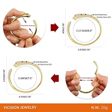 VICISION Panther Bracelet/Panther Ring, Gold/Silver Leopard Design Bangle/Ring, Gifts for Mom Wife Girlfriend Her on Anniversary Valentines Day Mothers Day Christmas Birthday Gifts for Women