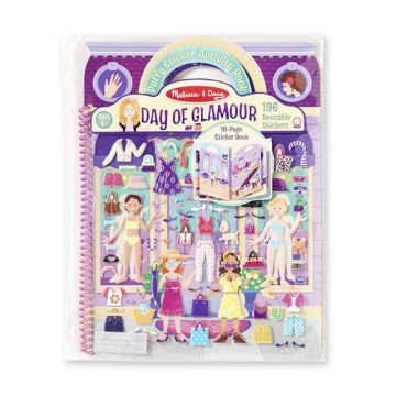 Melissa & Doug Reusable Puffy Sticker Play Set: Day of Glamour