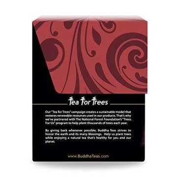 Buddha Teas - Organic Pure Mind Blend - Herbal Tea - For Health & Wellbeing - With Antioxidants & Minerals - Clean Ingredients - Caffeine Free - OU Kosher & Non-GMO - 18 Tea Bags (Pack of 1)