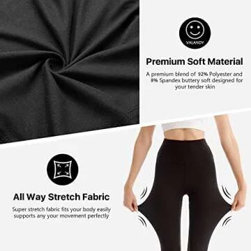 SINOPHANT High Waisted Leggings for Women - Full Length Capri Buttery Soft Yoga Pants for Workout Athletic(Full White,L-XL)