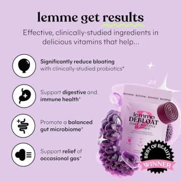 Lemme Sleep, Debloat & Purr Variety Sampler Pack | Melatonin & Magnesium for Sleep | Probiotics & Prebiotics for Bloating | Vaginal Probiotic & Pineapple Gummies - Vegan, Gluten-Free, Non-GMO - 14ct