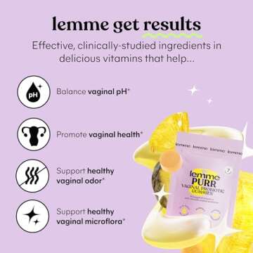 Lemme Sleep, Debloat & Purr Variety Sampler Pack | Melatonin & Magnesium for Sleep | Probiotics & Prebiotics for Bloating | Vaginal Probiotic & Pineapple Gummies - Vegan, Gluten-Free, Non-GMO - 14ct