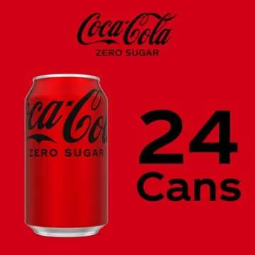Coke Zero Sugar Cola Soda, 12 oz, 24 Pack (Package May Vary)