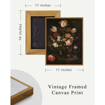ARPEOTCY Vintage Floral Wall Art - Elegant Home Decor