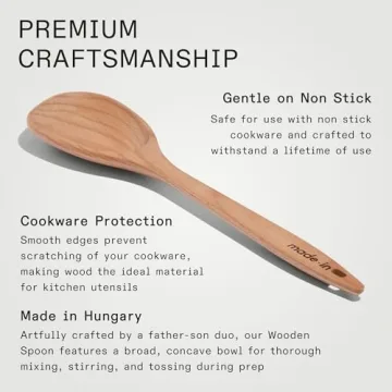 Handcrafted Wooden Spoon for Cooking - Made in Hungary
