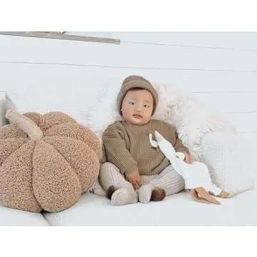 Infant Baby Boy Girl Knit Sweater Goose Embroidery Crew Neck Long Sleeve Pullover Knitted Shirt Fall...