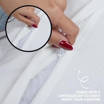 Folkulture 18x18 Scallop Throw Pillow Covers Set of 2