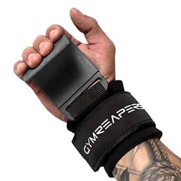 Gymreapers Weight Lifting Hooks for Enhanced Grip Support