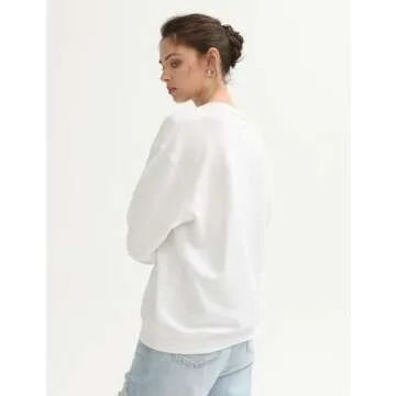 Stylish PUMIEY Women's Crewneck Sweatshirts for Fall