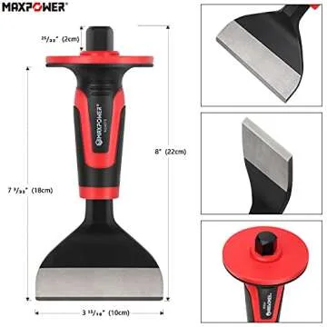 MAXPOWER Chisel Set: 3PCS Durable Masonry Tools