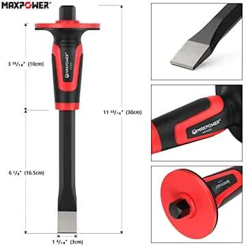 MAXPOWER Chisel Set: 3PCS Durable Masonry Tools