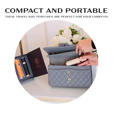 BEAUPAN Travel Size Perfume Set for Women - Long Lasting Fragrance