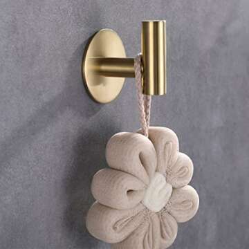 Zuvky Self Adhesive Hooks - 304 Stainless Steel Heavy Duty Hangers for Every Space