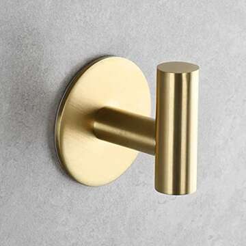 Elegant Zuvky Self Adhesive Hooks - Heavy Duty & Easy Install