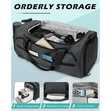 Premium Waterproof Gym Bag for Travel and Fitness
