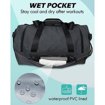 Premium Waterproof Gym Bag for Travel and Fitness
