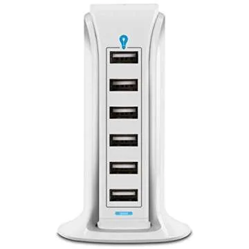 Aduro 40W USB Charging Hub for 6 Devices