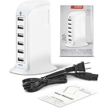 Aduro 40W USB Charging Hub for 6 Devices