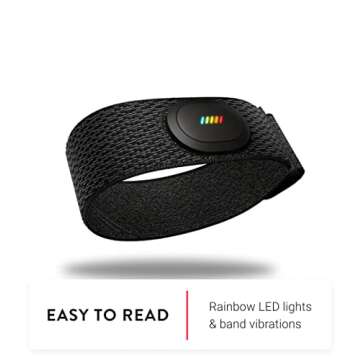 Peloton Heart Rate Band | Arm Band with Rechargeable Battery, Sweatproof Design, and Bluetooth® Compatibility - Small