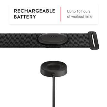 Peloton Heart Rate Band | Arm Band with Rechargeable Battery, Sweatproof Design, and Bluetooth® Compatibility - Small