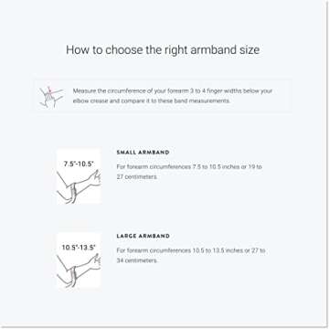 Peloton Heart Rate Band | Arm Band with Rechargeable Battery, Sweatproof Design, and Bluetooth® Compatibility - Small